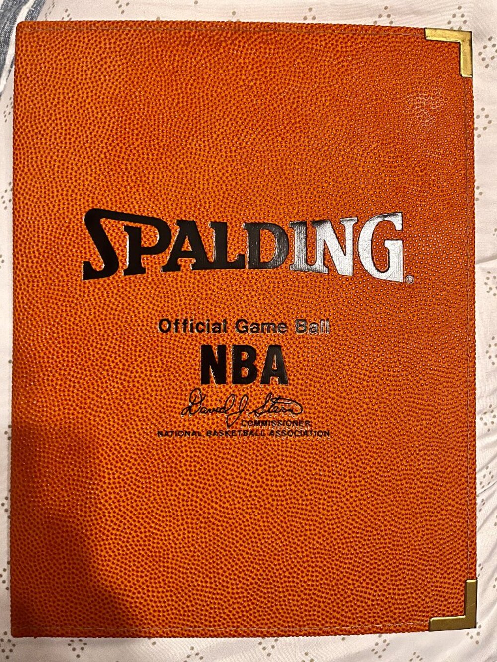 Spalding NBA Official Game Ball Portfolio David Stern Leather Basketball